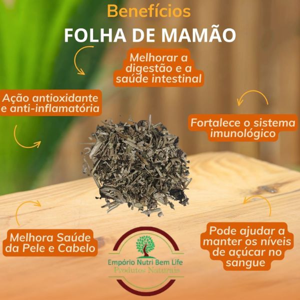 FOLHA DE MAM�O PARA CH� - (CARICA PAPAYA)